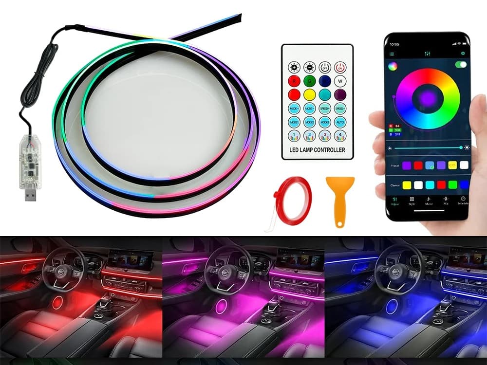 RGB & Dreamcolor LED Strip Lights for Cars